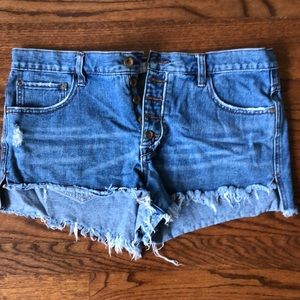 Free People Jean Shorts